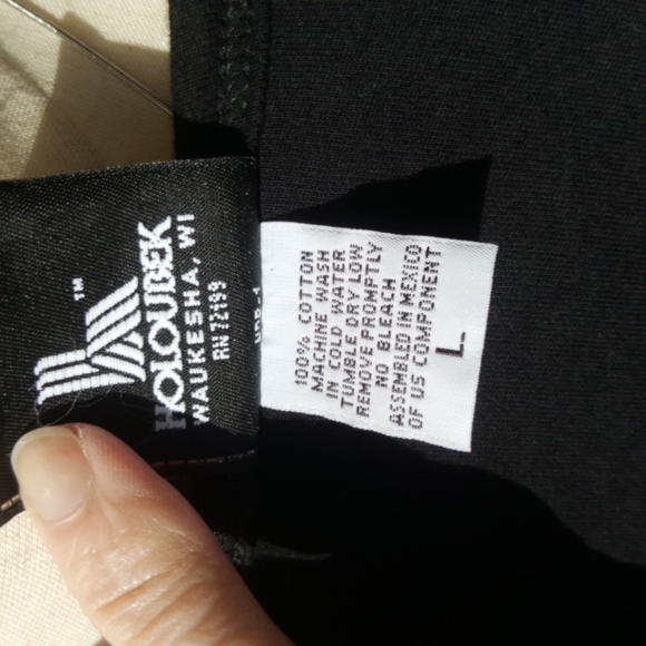 HARLEY-DAVIDSON ♡ Sweet Vintage Black w/Silver Studded Bar 'n Shield H-D Top L - Picture 16 of 16